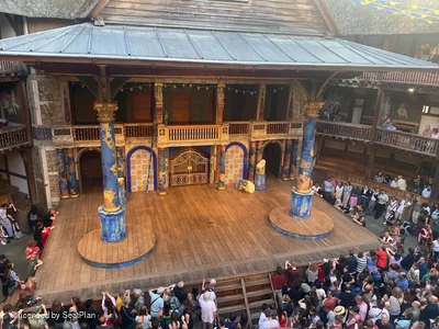 Shakespeare's Globe Theatre Upper Gallery - Bay J J1 view from seat photo
