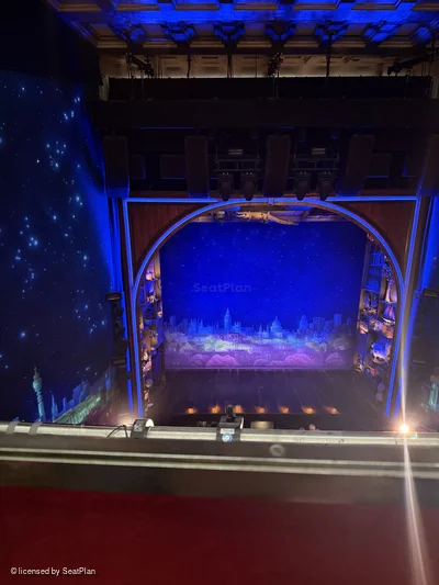 Savoy Theatre Upper Circle A15 view from seat photo