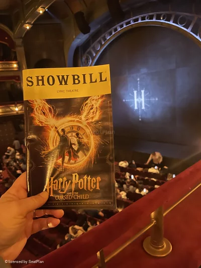 Lyric Theatre Dress Circle A20 view from seat photo