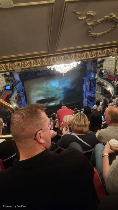 Sondheim Theatre Grand Circle M21 view from seat photo