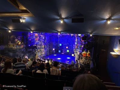 Cambridge Theatre Dress Circle H1 view from seat photo