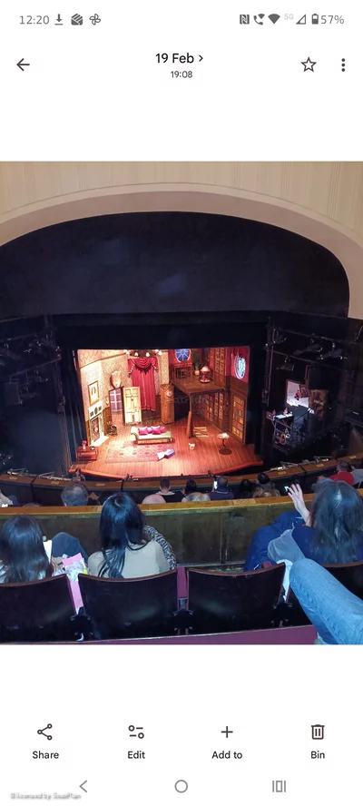 Duchess Theatre Dress Circle G10 view from seat photo