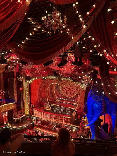 Piccadilly Theatre Grand Circle C3 view from seat photo