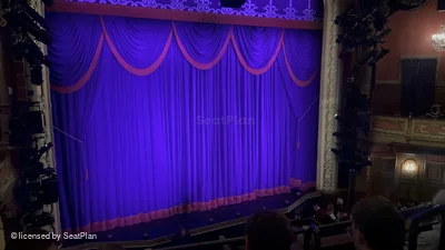 Lyceum Theatre Mezzanine D7 view from seat photo