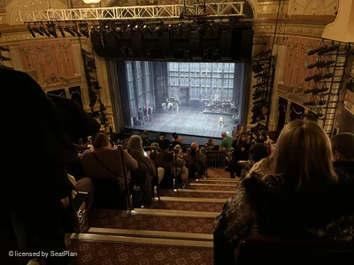 Neil Simon Theatre Mezzanine R2 view from seat photo