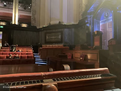 London County Hall Courtroom Stalls D111 view from seat photo