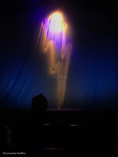 Longacre Theatre Orchestra B104 view from seat photo