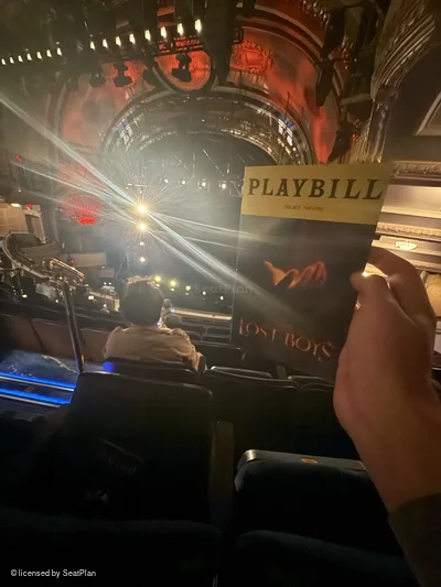 Palace Theatre Mezzanine J20 view from seat photo