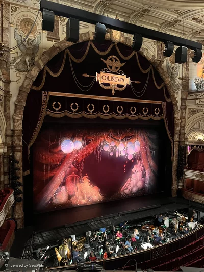 London Coliseum Upper Circle B47 view from seat photo