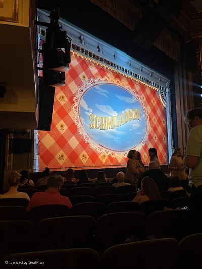 Nederlander Theatre Orchestra J21 view from seat photo
