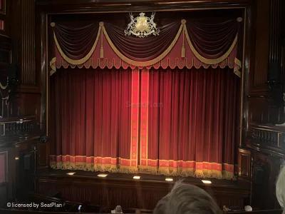 St Martin's Theatre Dress Circle B15 view from seat photo
