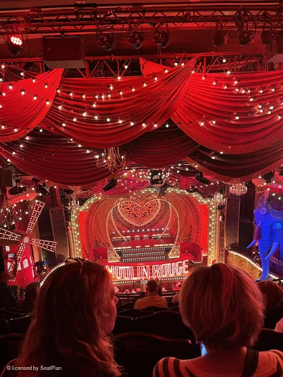 Piccadilly Theatre Grand Circle G17 view from seat photo