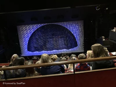 Peacock Theatre Dress Circle E13 view from seat photo