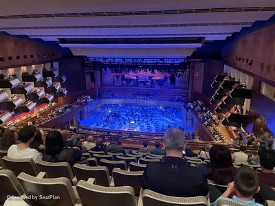 Royal Festival Hall Balcony M13 view from seat photo