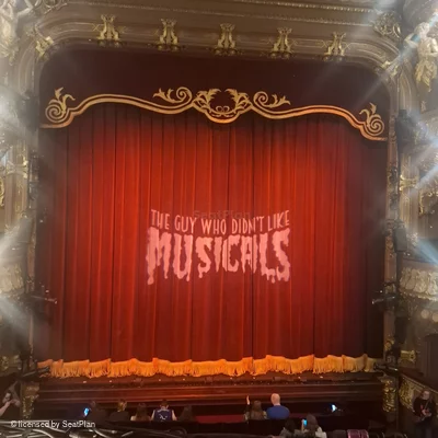 Apollo Theatre Dress Circle A20 view from seat photo