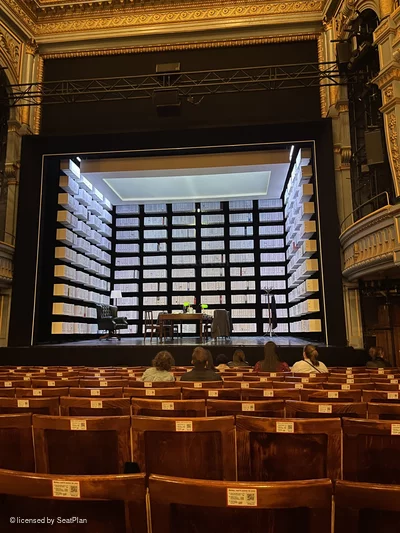 Harold Pinter Theatre Stalls L8 view from seat photo
