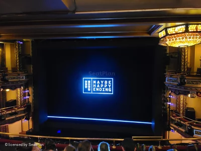 Belasco Theatre Mezzanine F113 view from seat photo