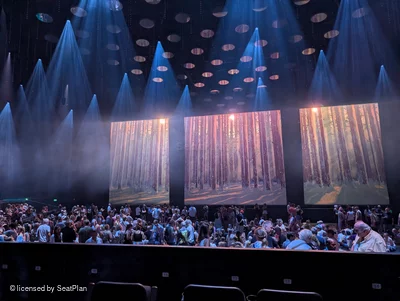 ABBA Arena Block H A20 view from seat photo
