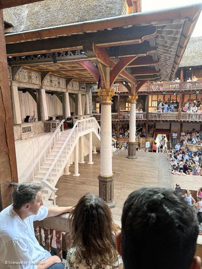 Shakespeare's Globe Theatre Middle Gallery - Bay N C54 view from seat photo