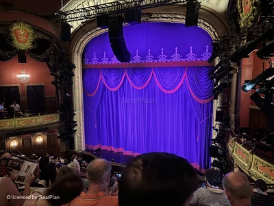 Lyceum Theatre Mezzanine F14 view from seat photo