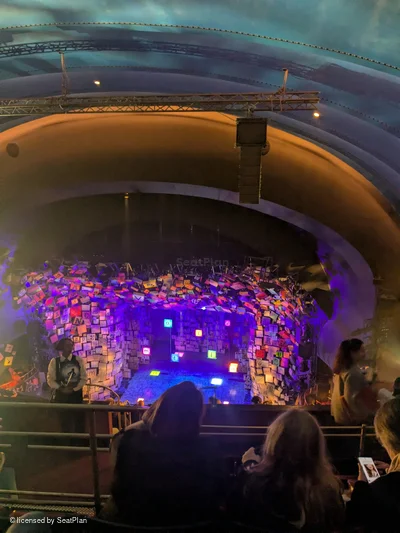 Cambridge Theatre Upper Circle L12 view from seat photo
