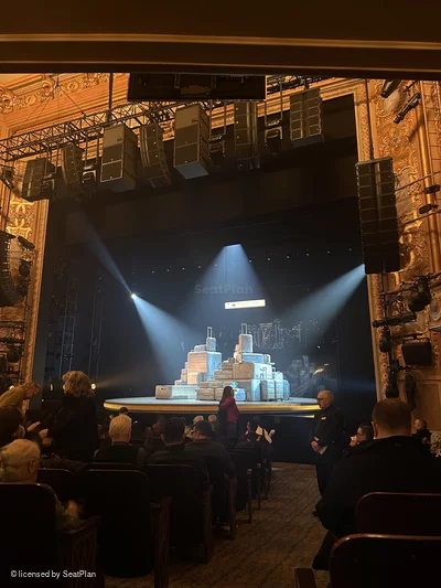Longacre Theatre Orchestra N1 view from seat photo