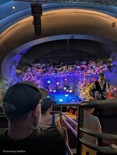Cambridge Theatre Upper Circle J29 view from seat photo