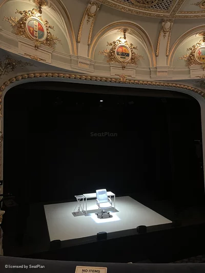 Ambassadors Theatre Circle B17 view from seat photo