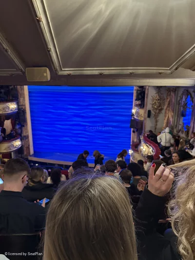 Novello Theatre Dress Circle H3 view from seat photo