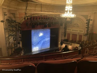 Barrymore Theatre Rear Mezzanine G15 view from seat photo