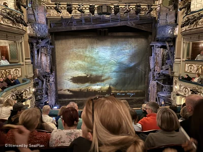 Sondheim Theatre Dress Circle E17 view from seat photo