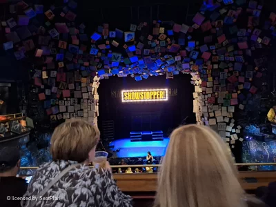 Cambridge Theatre Dress Circle C19 view from seat photo
