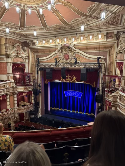 King's Theatre Glasgow Upper Circle E10 view from seat photo