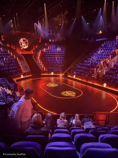 Troubadour Canary Wharf Theatre District 1 H54 view from seat photo