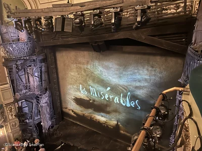 Sondheim Theatre Grand Circle B6 view from seat photo