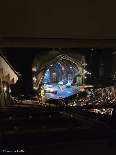 Barbican Theatre Upper Circle B56 view from seat photo