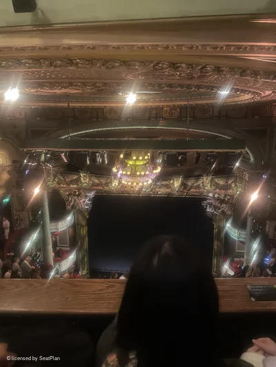 His Majesty's Theatre Balcony B15 view from seat photo