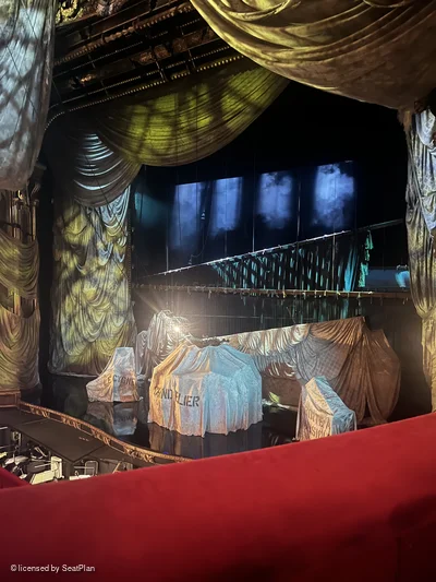 His Majesty's Theatre Royal Circle A7 view from seat photo