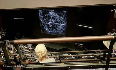 Barbican Theatre Upper Circle B12 view from seat photo