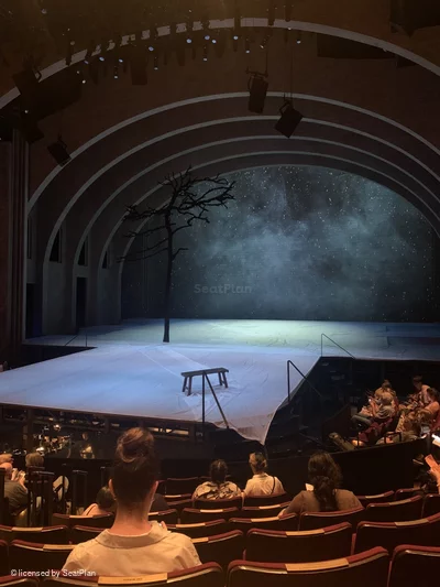 Vivian Beaumont Theater Orchestra L404 view from seat photo