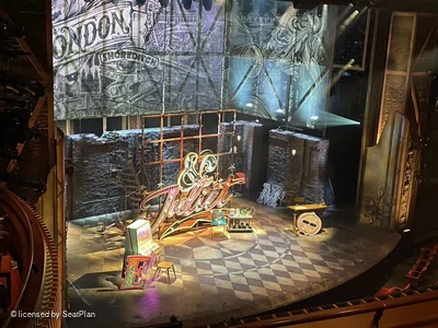 Stephen Sondheim Theatre Mezzanine DD19 view from seat photo