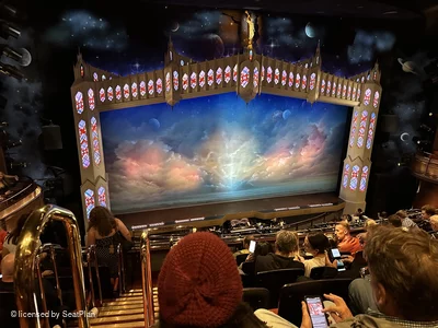 Prince of Wales Theatre Circle F33 view from seat photo