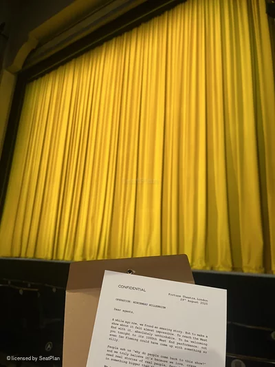 Fortune Theatre Stalls D17 view from seat photo
