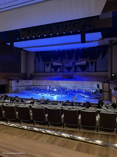 Royal Festival Hall Rear Stalls BB6 view from seat photo