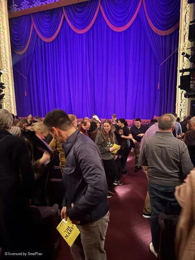 Lyceum Theatre Orchestra M2 view from seat photo