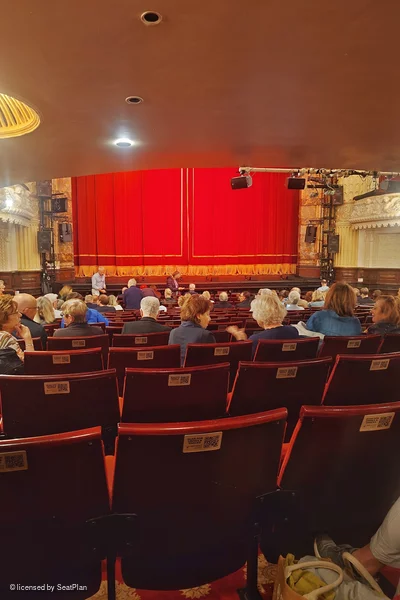Richmond Theatre Stalls Q20 view from seat photo