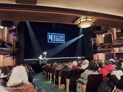 Belasco Theatre Orchestra O1 view from seat photo