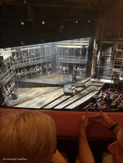 London Palladium Grand Circle B43 view from seat photo