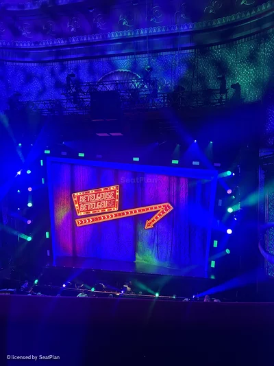 Prince Edward Theatre Dress Circle B9 view from seat photo