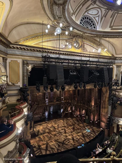 Victoria Palace Theatre Grand Circle B38 view from seat photo
